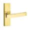 Emtek Geneva Door Handle, Modern Designer Brass, Stretto, Unlacquered Brass (US3NL) Finish