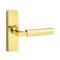 Emtek Hercules Door Handle, Modern Designer Brass, Stretto, Unlacquered Brass (US3NL) Finish