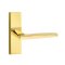 Emtek Hermes Door Handle, Modern Classic Brass, Stretto, Unlacquered Brass (US3NL) Finish