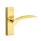 Emtek Mercury Door Handle, Modern Designer Brass, Stretto, Unlacquered Brass (US3NL) Finish