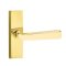 Emtek Sion Door Handle, Modern Designer Brass, Stretto, Unlacquered Brass (US3NL) Finish