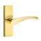Emtek Triton Door Handle, Modern Designer Brass, Stretto, Unlacquered Brass (US3NL) Finish