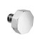 Octagon Knob in Oil Satin Nickel Finish