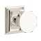 Emtek Octagon Door Knob, Modern Designer Brass, Wilshire, Polished Nickel - Lifetime (US14) Finish