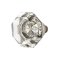 Old Town Clear Crystal Knob in Pewter finish