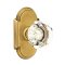 Emtek Old Town Glass Door Knob with #8 Rosette in French Antique Finish