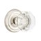 Emtek Old Town Glass Door Knob with Regular Rosette in Polished Nickel Finish