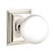 Emtek Orb Door Knob, Modern Classic Brass, Wilshire, Polished Nickel - Lifetime (US14) Finish