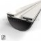 Zero #72A Garage & Overhead Door Bottom, Aluminum Track with 1.063" Neoprene