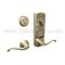 Lockset in brass finish