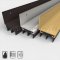 Pemko #2113 Door Shoe Sweep, L Shaped Aluminum with .69" Eco-V (Vinyl) Triple Fin Seal