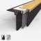 Pemko #90137NB Door Sweep, Mortised Aluminum with 1.375" Nylon Brush