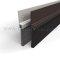 Door Sweep, .90" Aluminum or Dark Bronze Casing with 3" Nylon Brush