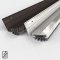 Zero #153 Door Shoe Sweep, L Shaped with .187" Neoprene Fingered Seal for Metal Door