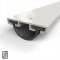 Zero #52A Door Sweep, Aluminum Track with .688" Neoprene Seal