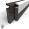 Zero #539 Door Bottom, 1" Aluminum with 1.034" Solid Neoprene Seal, .314" Thick