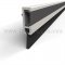 Zero #8879AA-MS Meeting Stile Aluminum with Cover and .375" Brush Seal