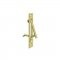 Pocket Door Edge Pull in gold finish