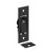 Deltana, Pocket Door, Jamb Bolt, 3" x 1-1/4", Flat Black (US19) Finished