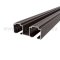 Dual Sliding Door Track for Bypass Doors in Dark Bronze Anodized Finish