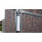 Locinox Gate Closer Rhino, Aesthetical 180° Gate Closer with Direct Connection to the Hinge, Application