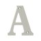 Deltana Solid Brass Traditional Letters, Residential Letter "A" - 4" Height, Satin Nickel (US15) Finished