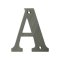 Deltana Solid Brass Traditional Letters, Residential Letter "A" - 4" Height, Antique Nickel (US15A) Finished