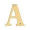Deltana Solid Brass Traditional Letters, Residential Letter "A" - 4" Height, PVD Polished Brass Finished