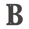 Deltana Solid Brass Traditional Letters, Residential Letter "B" - 4" Height, Oil Rubbed Bronze (US10B) Finished