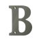 Deltana Solid Brass Traditional Letters, Residential Letter "B" - 4" Height, Antique Nickel (US15A) Finished