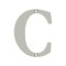 Deltana Solid Brass Traditional Letters, Residential Letter "C" - 4" Height, Satin Nickel (US15) Finished