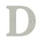 Deltana Solid Brass Traditional Letters, Residential Letter "D" - 4" Height, Satin Nickel (US15) Finished