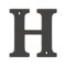 Deltana Solid Brass Traditional Letters, Residential Letter "H" - 4" Height, Oil Rubbed Bronze (US10B) Finished