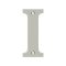 Deltana Solid Brass Traditional Letters, Residential Letter "I" - 4" Height, Satin Nickel (US15) Finished