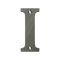 Deltana Solid Brass Traditional Letters, Residential Letter "I" - 4" Height, Antique Nickel (US15A) Finished