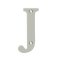 Deltana Solid Brass Traditional Letters, Residential Letter "J" - 4" Height, Satin Nickel (US15) Finished