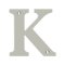 Deltana Solid Brass Traditional Letters, Residential Letter "K" - 4" Height, Satin Nickel (US15) Finished