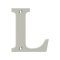 Deltana Solid Brass Traditional Letters, Residential Letter "L" - 4" Height, Satin Nickel (US15) Finished