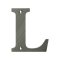 Deltana Solid Brass Traditional Letters, Residential Letter "L" - 4" Height, Antique Nickel (US15A) Finished