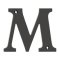 Deltana Solid Brass Traditional Letters, Residential Letter "M" - 4" Height, Oil Rubbed Bronze (US10B) Finished