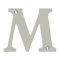 Deltana Solid Brass Traditional Letters, Residential Letter "M" - 4" Height, Satin Nickel (US15) Finished