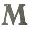 Deltana Solid Brass Traditional Letters, Residential Letter "M" - 4" Height, Antique Nickel (US15A) Finished