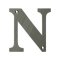 Deltana Solid Brass Traditional Letters, Residential Letter "N" - 4" Height, Antique Nickel (US15A) Finished
