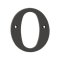 Deltana Solid Brass Traditional Letters, Residential Letter "O" - 4" Height, Oil Rubbed Bronze (US10B) Finished