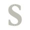Deltana Solid Brass Traditional Letters, Residential Letter "S" - 4" Height, Satin Nickel (US15) Finished