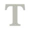 Deltana Solid Brass Traditional Letters, Residential Letter "T" - 4" Height, Satin Nickel (US15) Finished