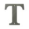 Deltana Solid Brass Traditional Letters, Residential Letter "T" - 4" Height, Antique Nickel (US15A) Finished