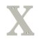 Deltana Solid Brass Traditional Letters, Residential Letter "X" - 4" Height, Satin Nickel (US15) Finished