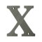 Deltana Solid Brass Traditional Letters, Residential Letter "X" - 4" Height, Antique Nickel (US15A) Finished