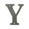 Deltana Solid Brass Traditional Letters, Residential Letter "Y" - 4" Height, Antique Nickel (US15A) Finished